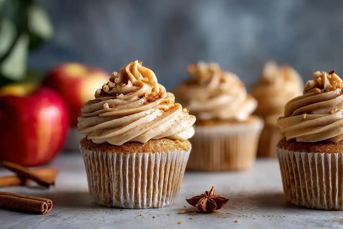 Delicious GlutenFree Apple Cider Cupcakes with Spiced Frosting 3 Gluten Free Apple Cider Cupcakes upscaled 68d5c6a314771