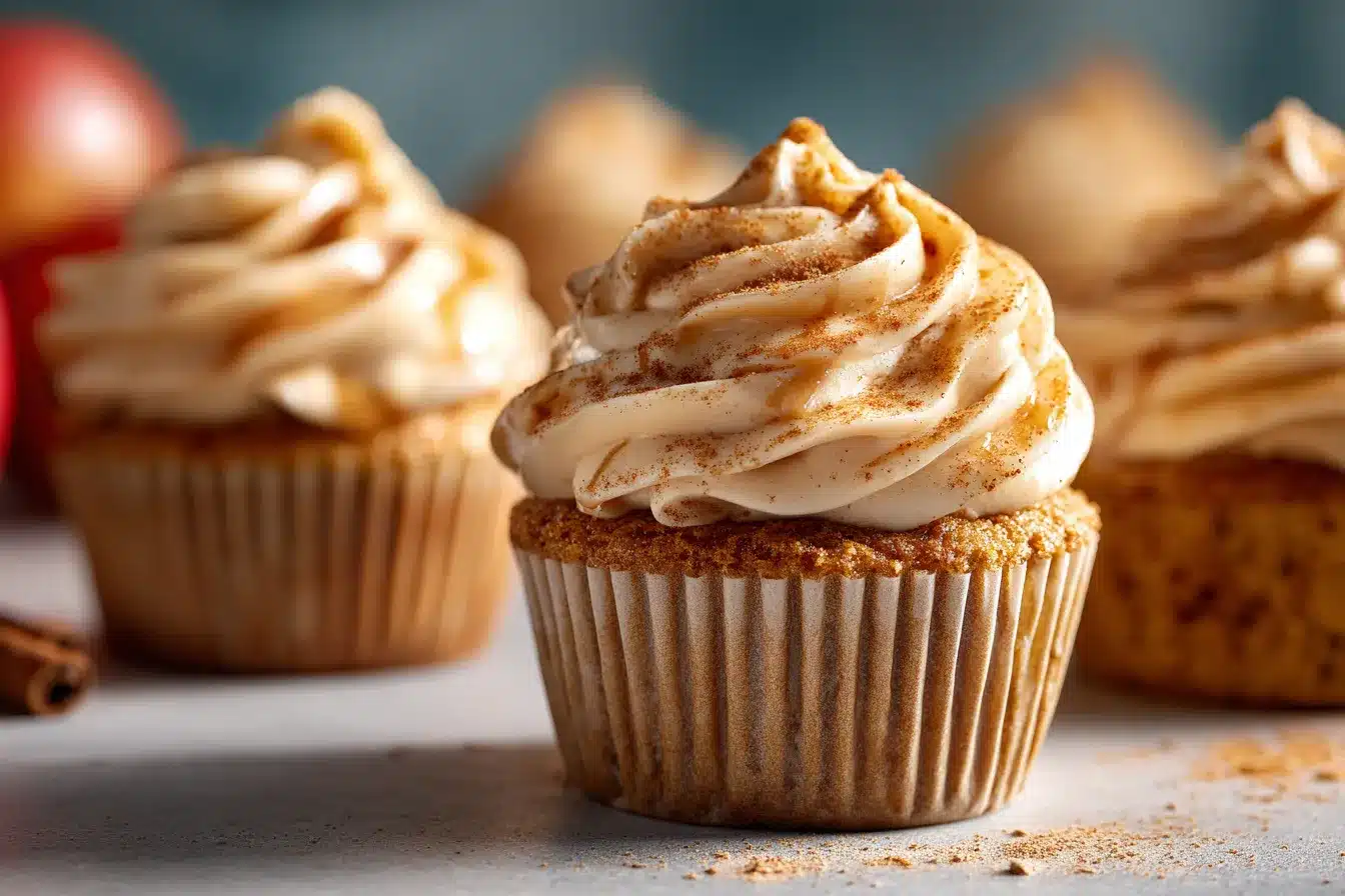 Delicious GlutenFree Apple Cider Cupcakes with Spiced Frosting 2 Gluten Free Apple Cider Cupcakes upscaled 68d5c71bac588