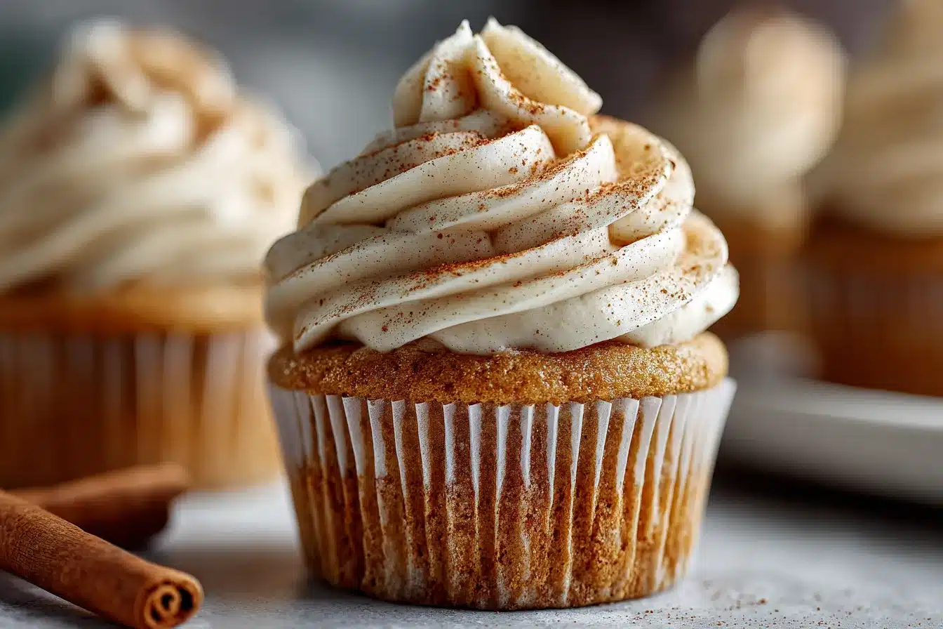 Delicious GlutenFree Apple Cider Cupcakes with Spiced Frosting