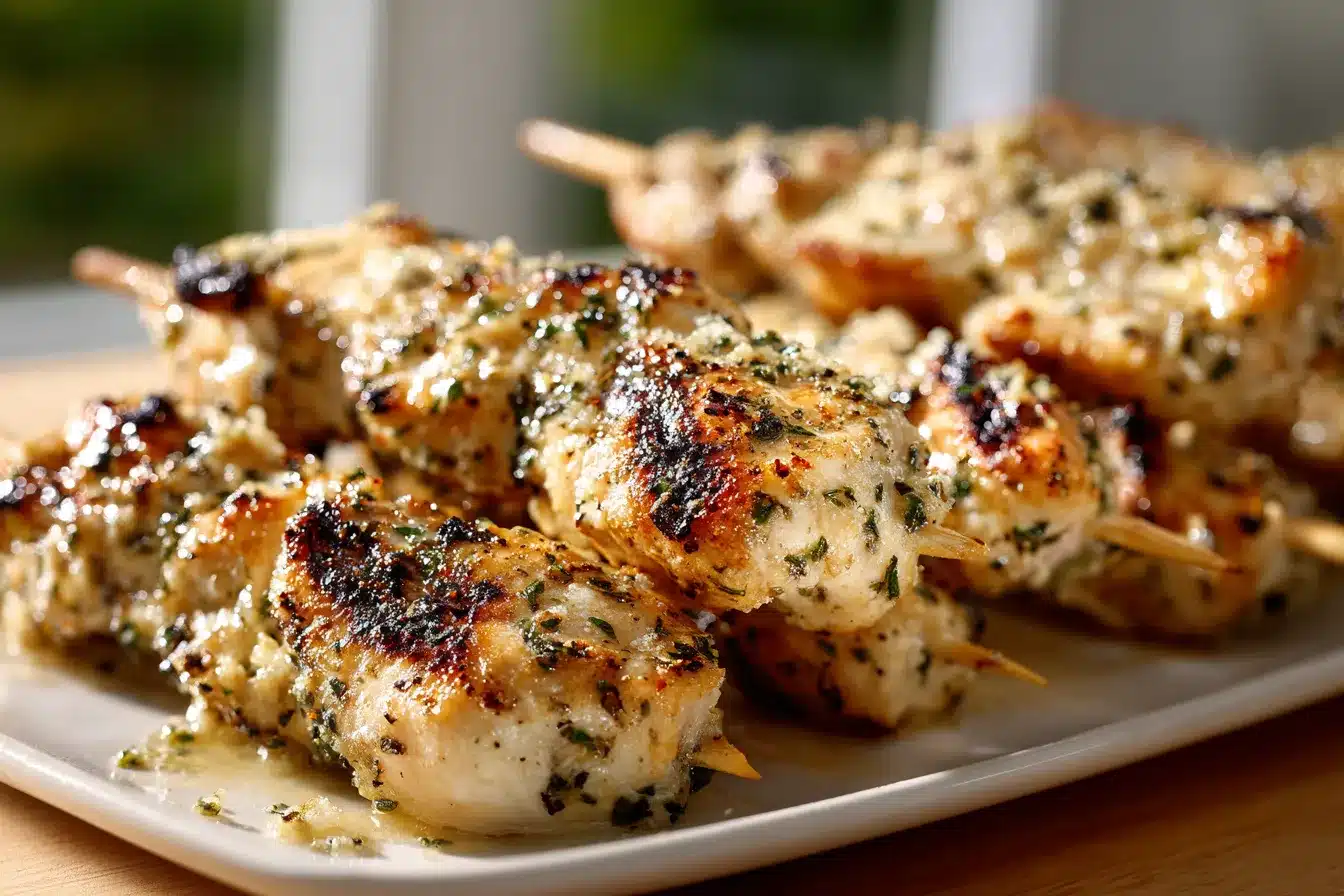 Irresistible Grilled Ranch Garlic Parmesan Chicken Skewers 1 Grilled Ranch Garlic Parmesan upscaled 68d5a3b7f1d69