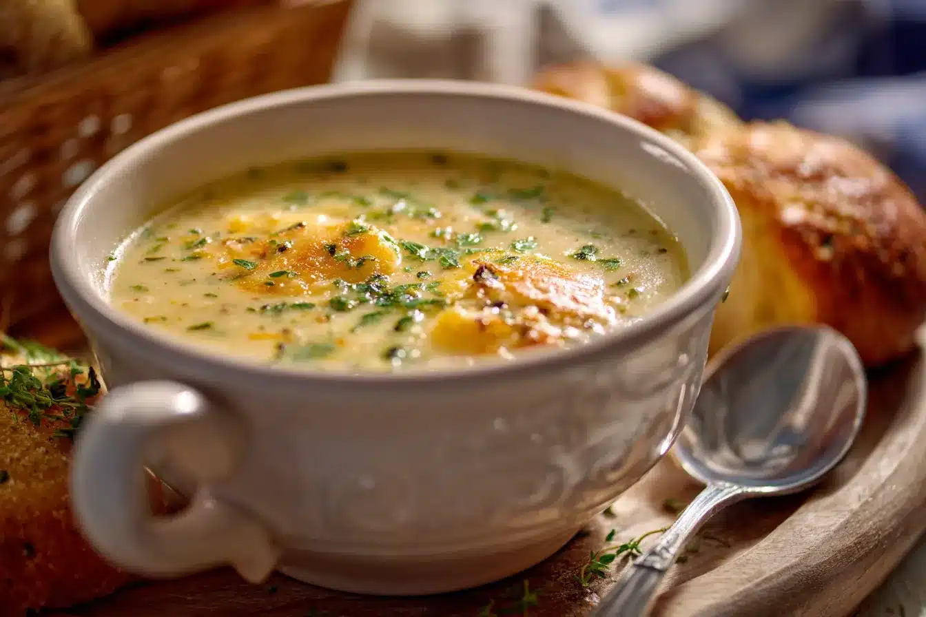 Hearty Cheddar Garlic Herb Potato Soup Ultimate Comfort Bowl
