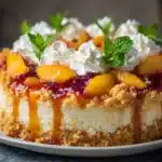 Delicious Peach Cobbler Cheesecake Fruit Salad Delight 5 Peach Cobbler Cheesecake Fruit Salad
