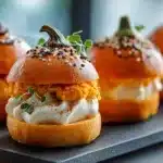 Delectable PumpkinShaped Sliders Spooky Fun Treats 4 Pumpkin-Shaped Sliders