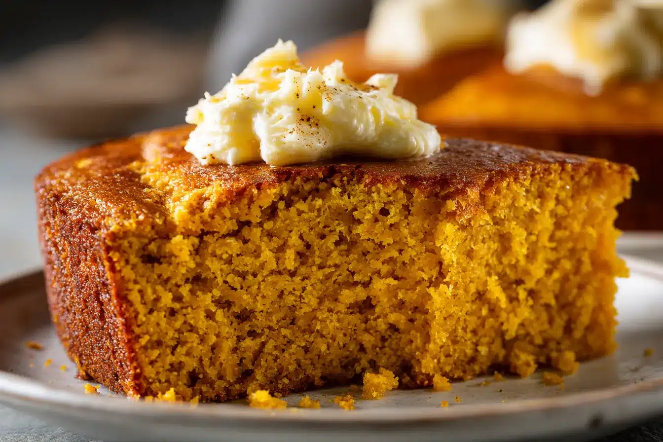 Delicious Pumpkin Cornbread with Spiced Cinnamon Honey Butter
