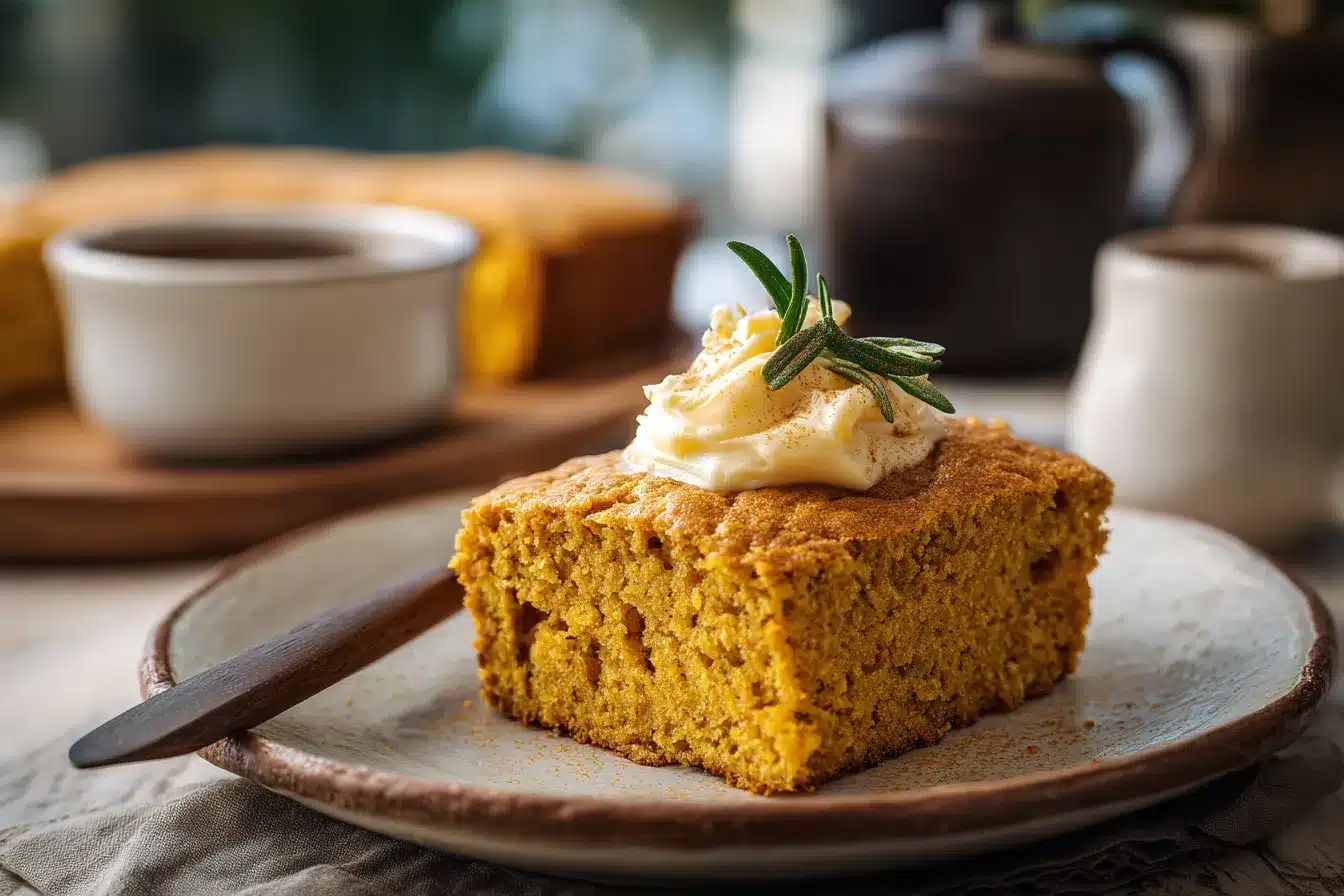 Irresistible Pumpkin Cornbread with Spiced Honey Butter Recipe 2 Pumpkin Cornbread with Cinnamon upscaled 68ca0903ad73e