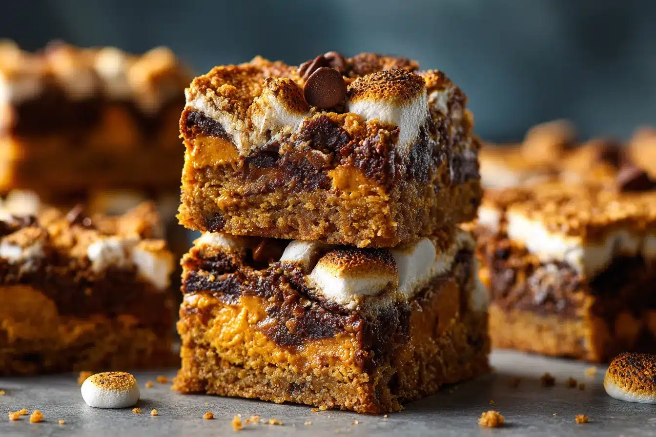 Delicious Pumpkin Smores Bars A Fall Treat Youll Love 1 Pumpkin S mores Bars upscaled 68ccbb0385c72