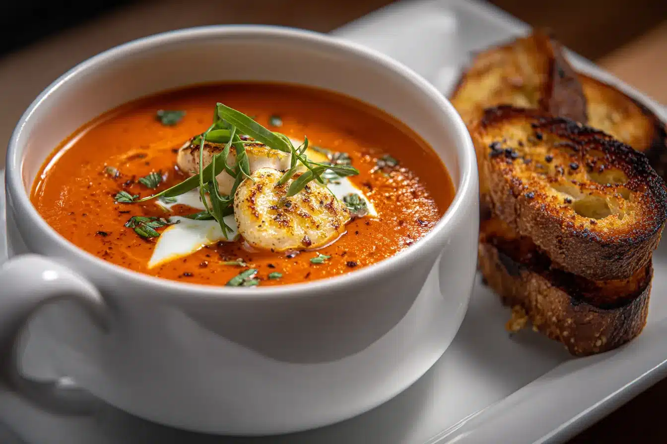 Irresistible Roasted Red Pepper Smoked Gouda Soup Recipe 1 Roasted Red Pepper And upscaled 68d093dbac181