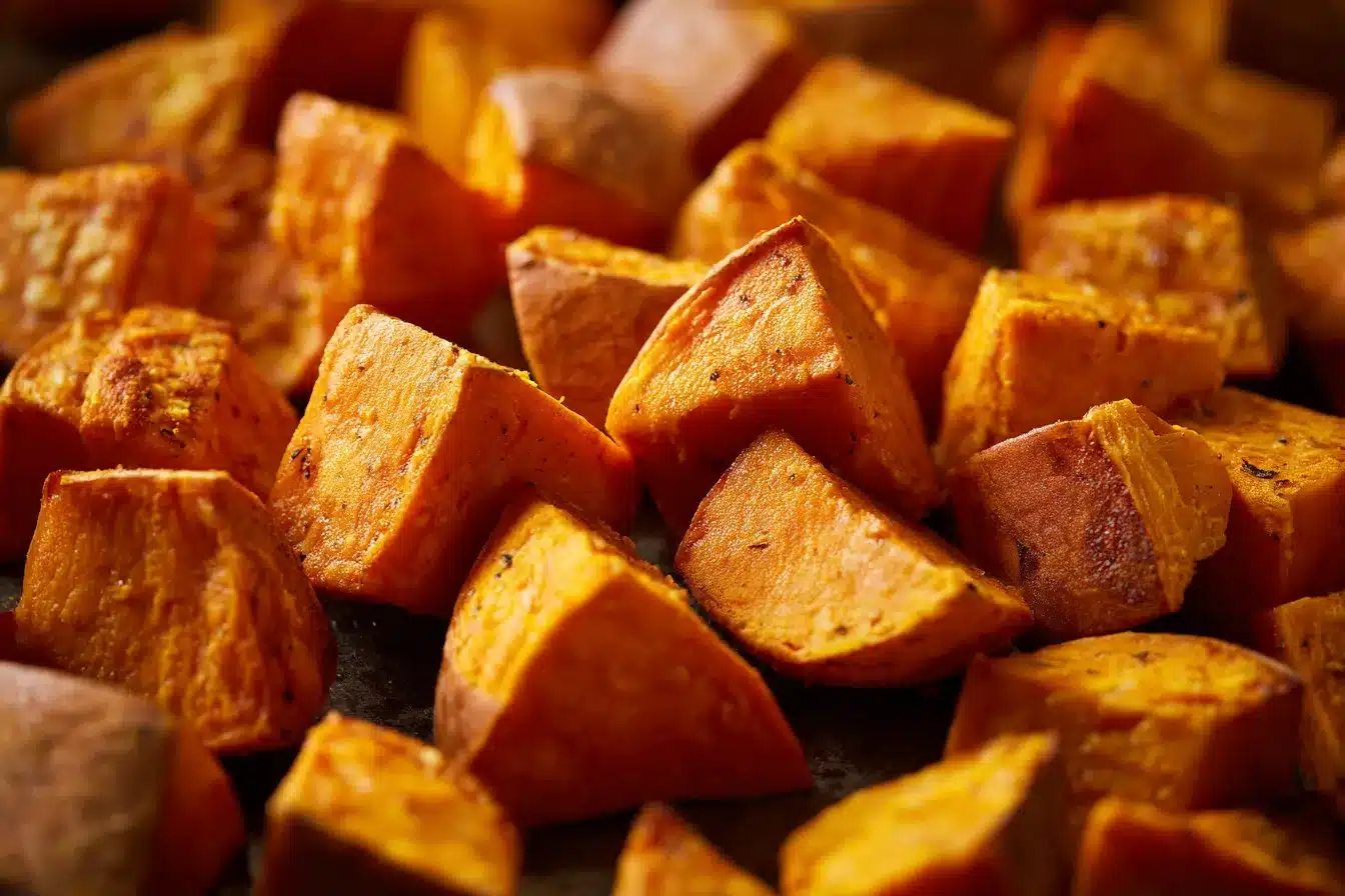 Delicious Savory Roasted Sweet Potatoes Perfect Recipe 2 Savory Roasted Sweet Potatoes upscaled 68d9a51b345f7