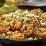 Savory Shrimp Mexican Street Corn Skillet Quick Easy 5 Shrimp and Mexican Street Corn Skillet