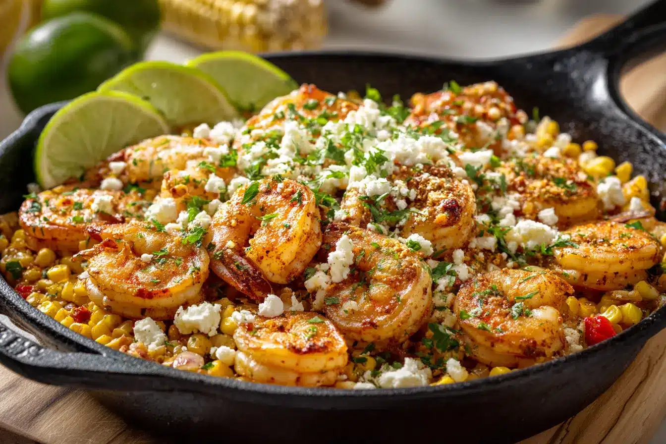 Savory Shrimp Mexican Street Corn Skillet Quick Easy