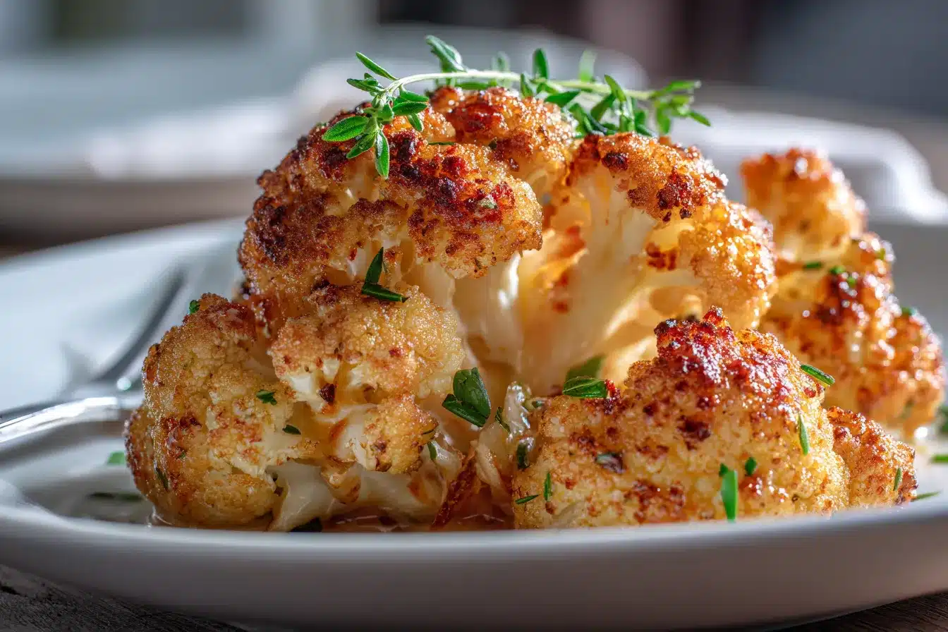 Irresistible Sweet Spicy Baked Cauliflower Recipe Delight