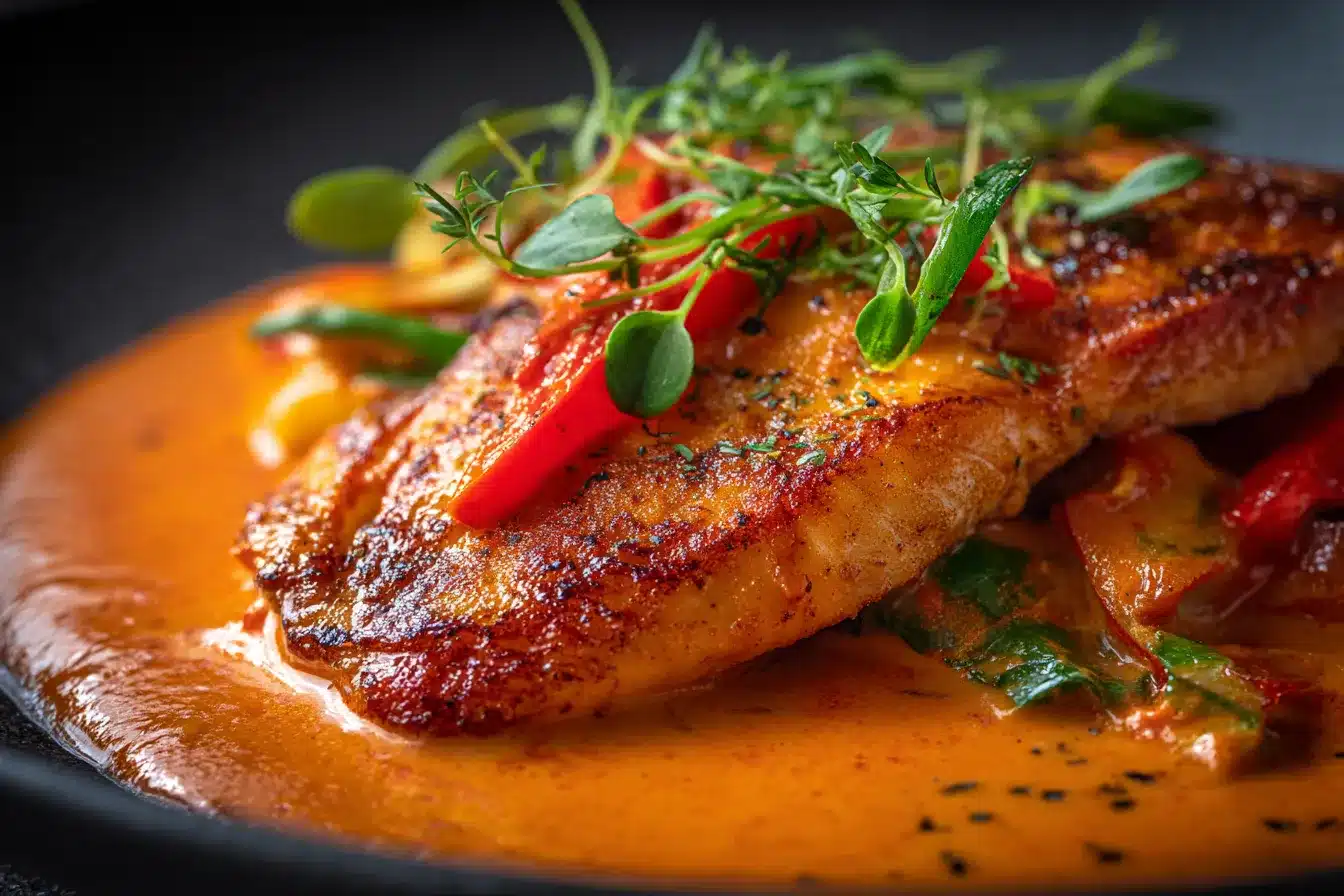 Savory Tilapia in Bold Roasted Pepper Sauce Recipe 3 Tilapia in Roasted Pepper upscaled 68c8e22b70e8a