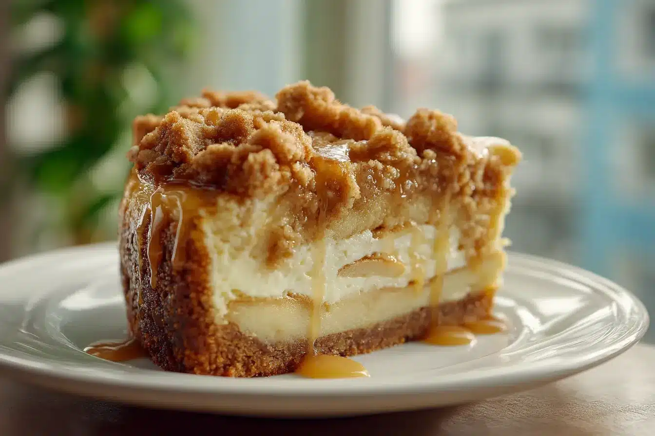 Ultimate Apple Crumble Cheesecake Recipe Easy Delicious