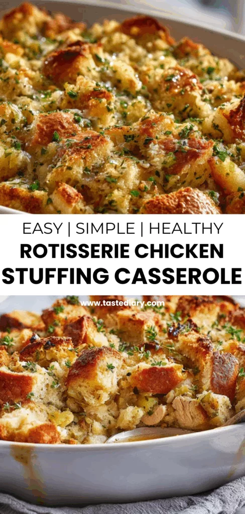 Delicious Easy Rotisserie Chicken Stuffing Casserole Recipe 6 taste 2025 09 24T162247.718
