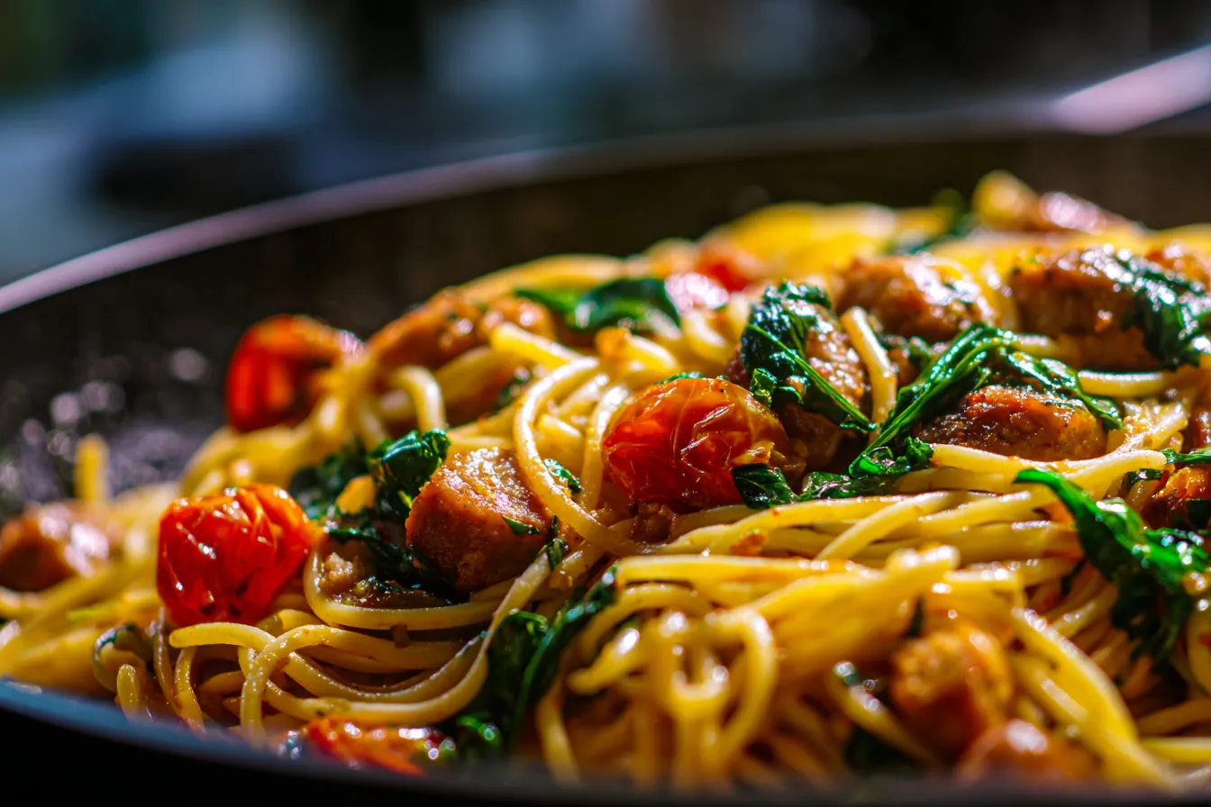 15 Minute Chicken Sausage Pasta upscaled 68f8bf87a0e15