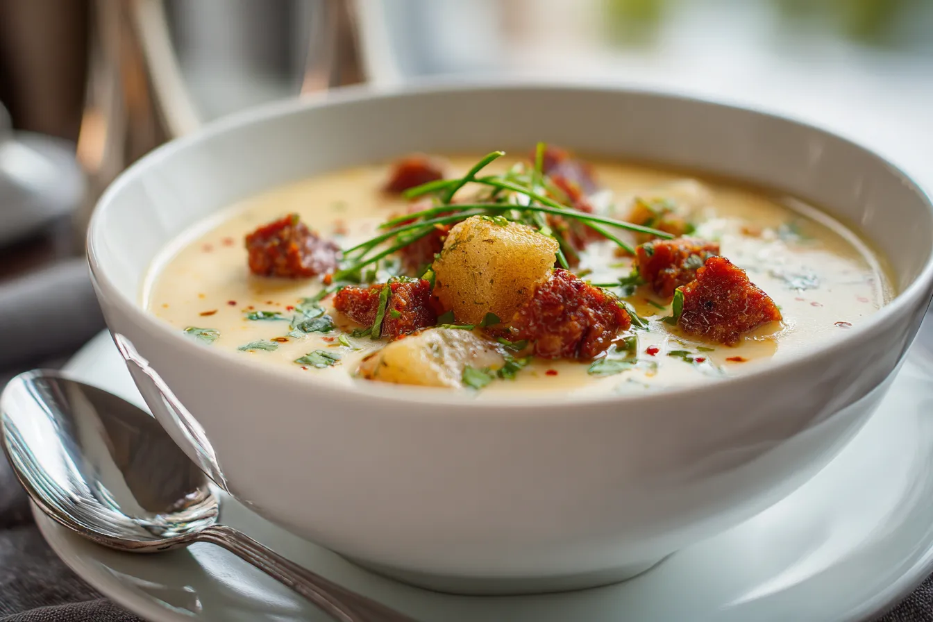 Irresistible Creamy Chorizo Potato Soup FlavorPacked Delight