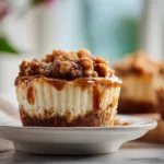 Easy Apple Crisp Mini Cheesecakes