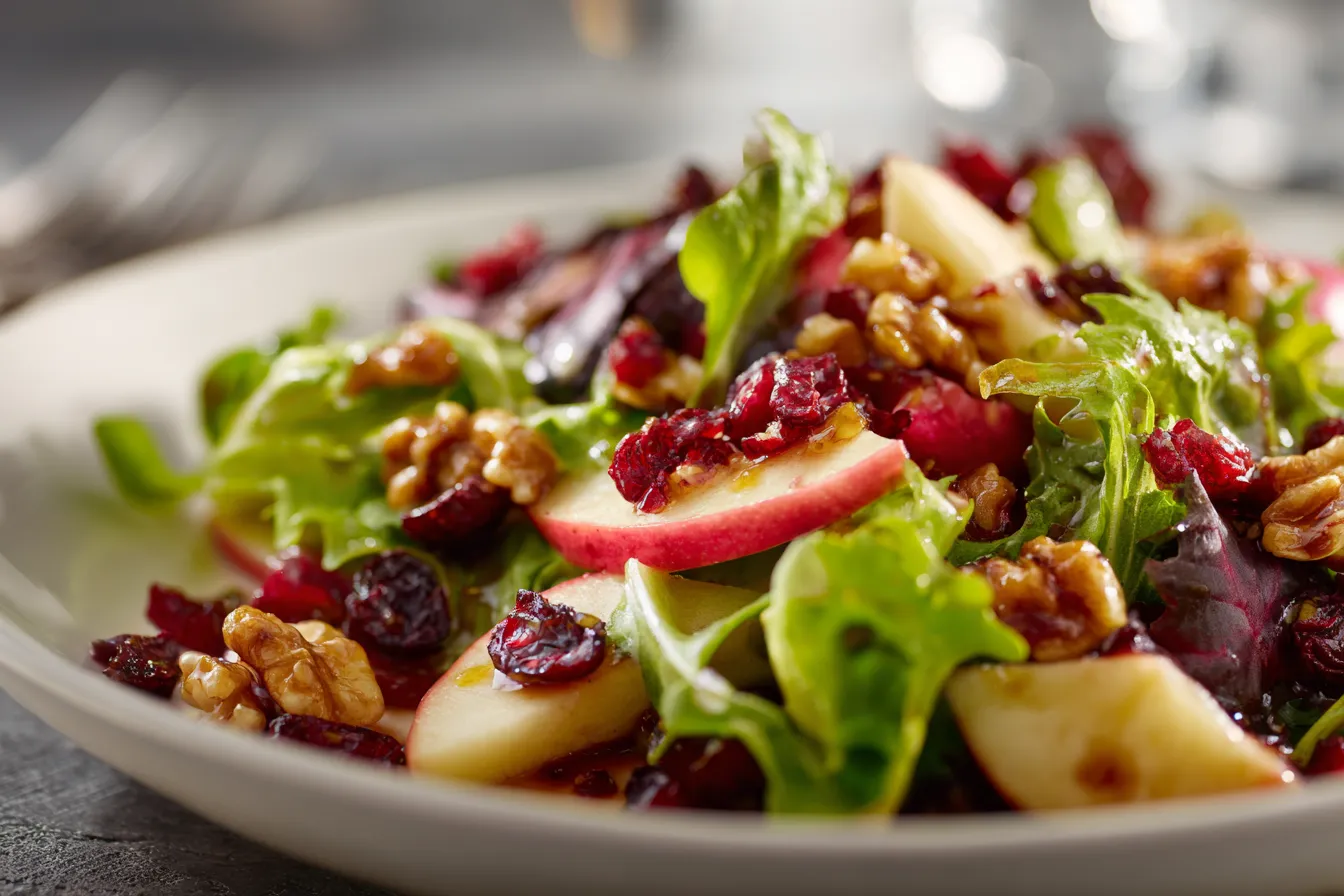 Delicious Apple Cranberry Walnut Salad Recipe Youll Love 1 Apple Cranberry Walnut Salad upscaled 68f2089f94415