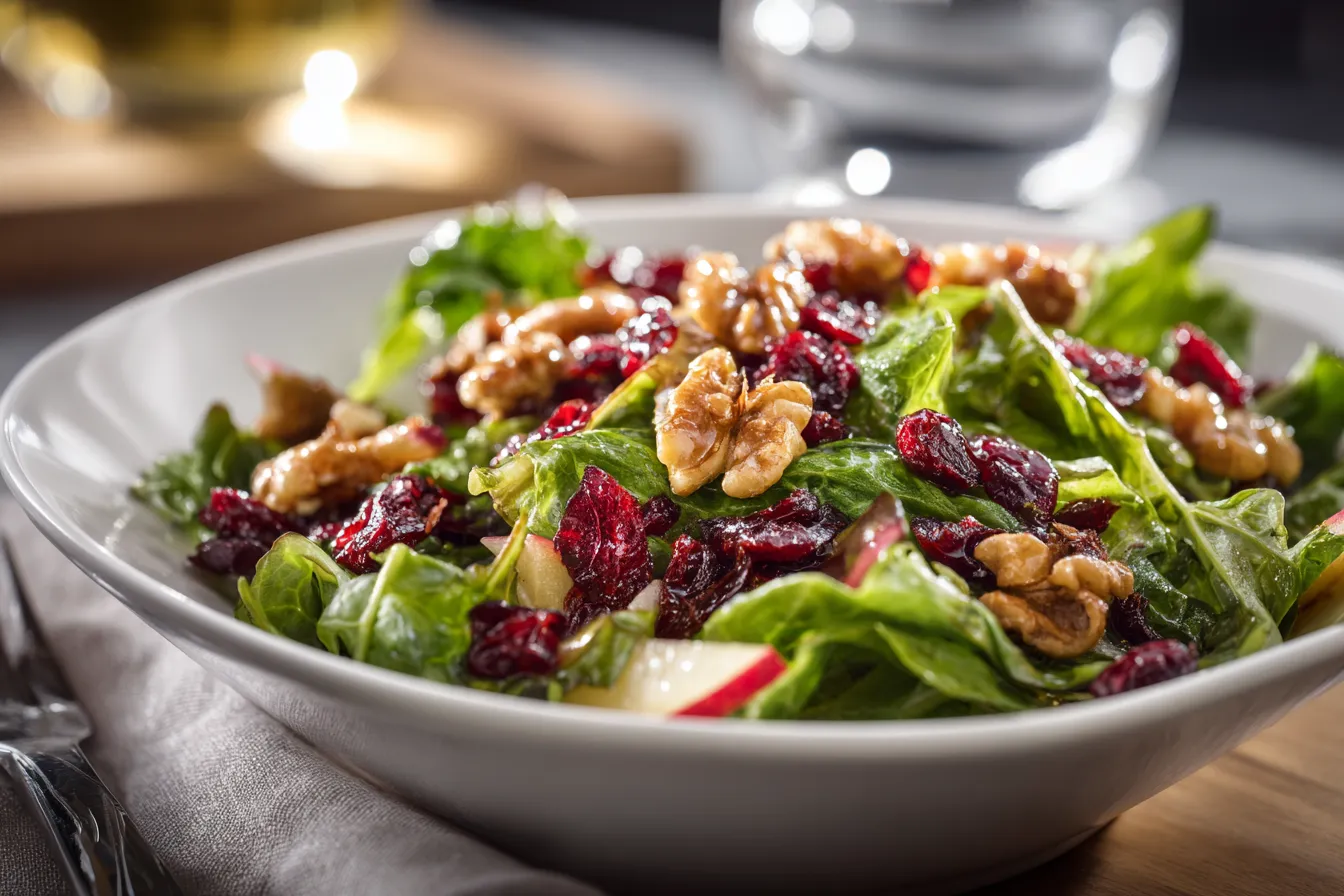 Delicious Apple Cranberry Walnut Salad Recipe Youll Love 2 Apple Cranberry Walnut Salad upscaled 68f2091811817