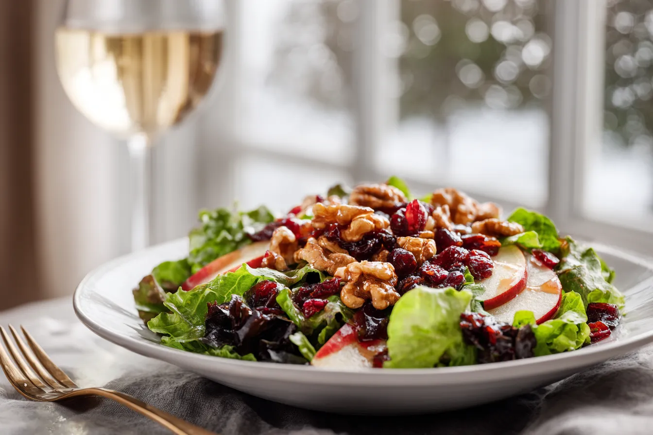 Delicious Apple Cranberry Walnut Salad Recipe Youll Love 3 Apple Cranberry Walnut Salad upscaled 68f20a070ba33