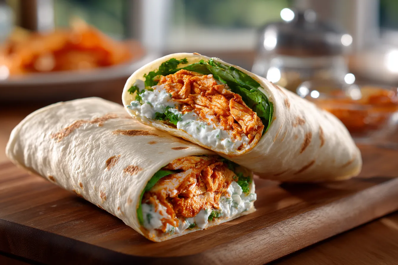 Delicious Buffalo Tofu Wrap Quick Spicy Satisfying Meal