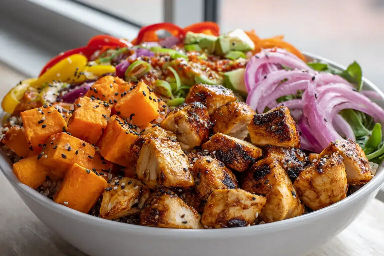 Zesty Cajun Chicken Sweet Potato Bowls FlavorPacked Delight
