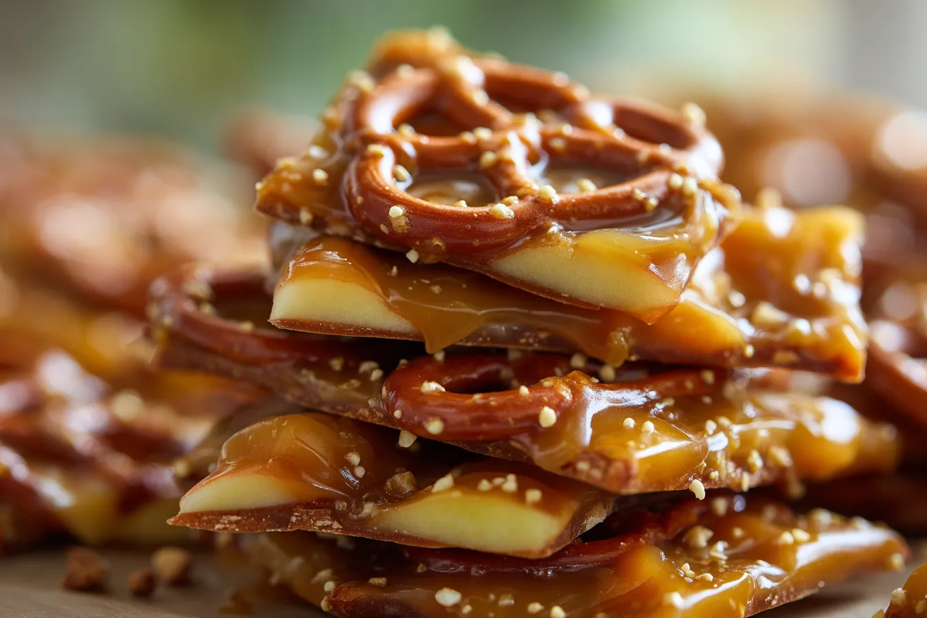 Irresistible Caramel Apple Pretzel Bark Recipe You Must Try