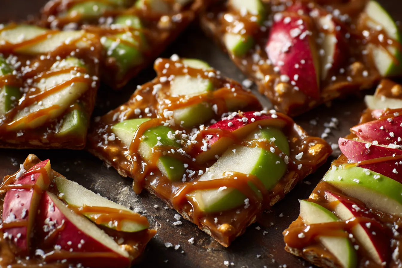 Caramel Apple Pretzel Bark upscaled 68ff788cd3ddc