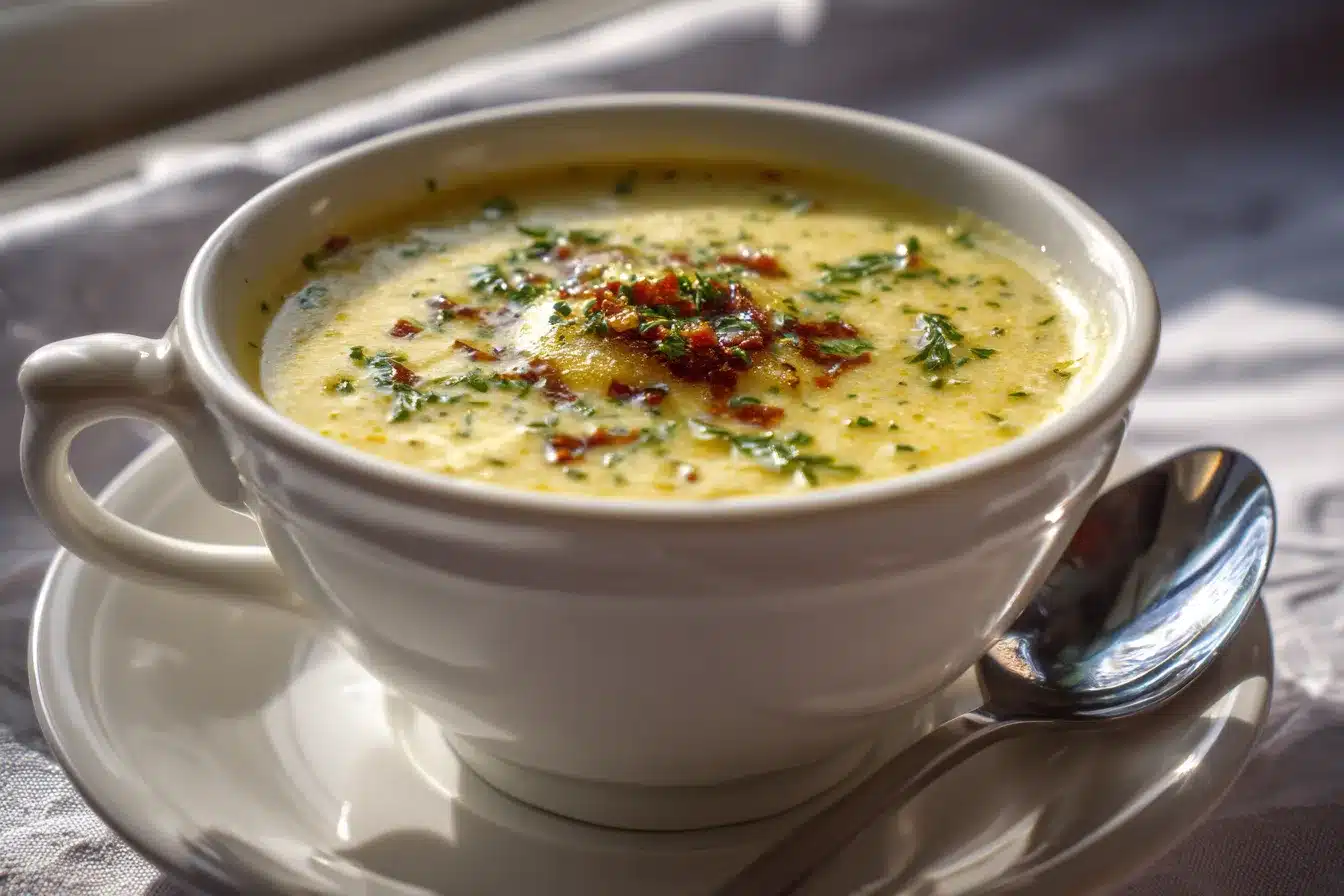 Delicious Cheddar Garlic Herb Potato Soup Recipe to Savor 3 Cheddar Garlic Herb Potato upscaled 68df9c0f97212