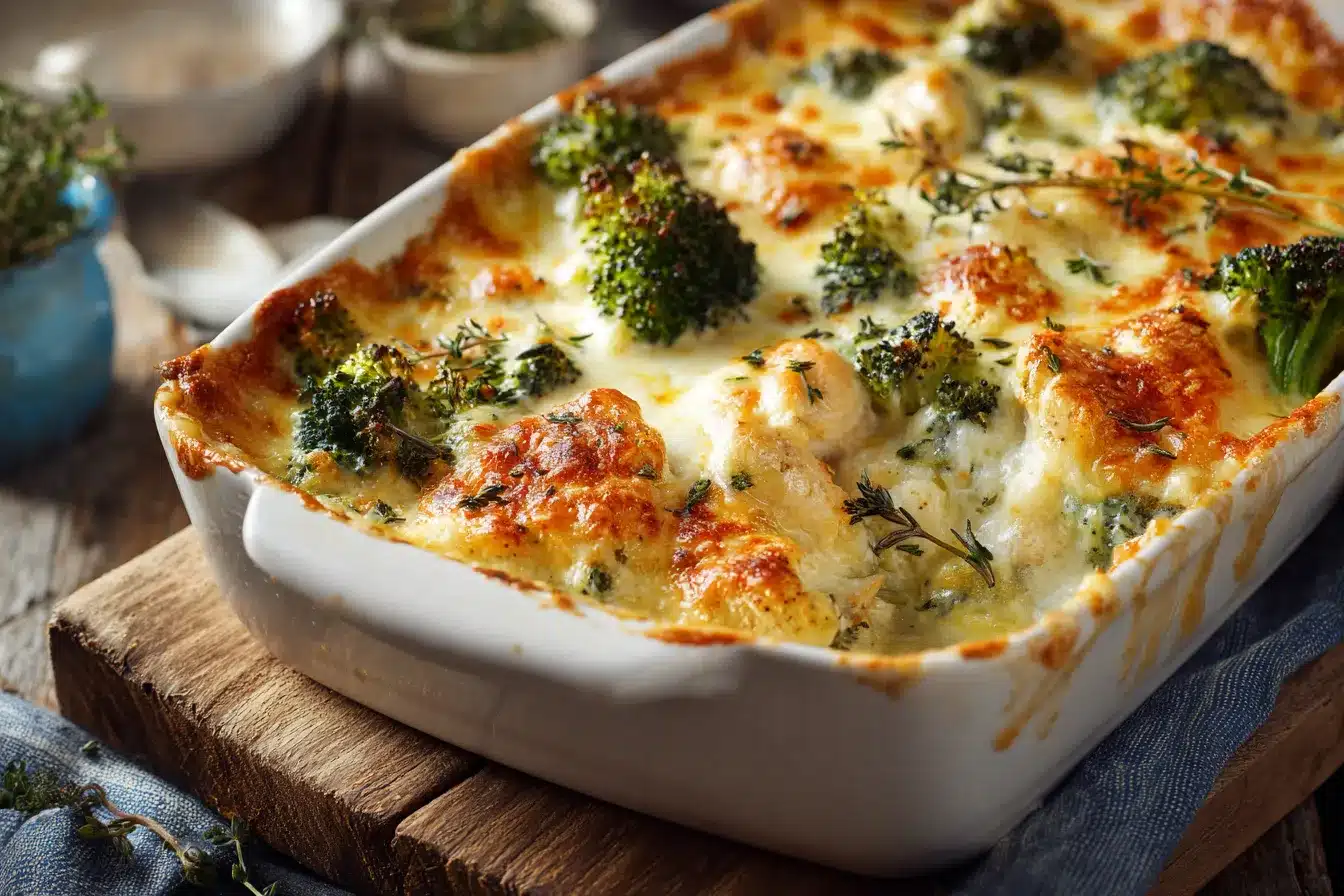 Delicious Cheesy Chicken Broccoli Bake Recipe to Delight You 1 Cheesy Chicken Broccoli upscaled 68dfa3cb8f227