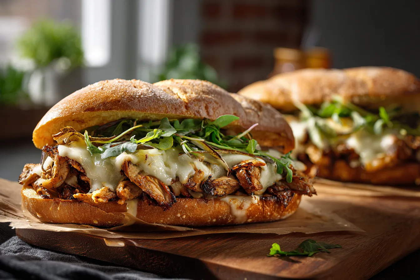Ultimate Chicken Cheese Steak Sandwiches FlavorPacked Delight 2 Chicken Cheese Steak Sandwiches upscaled 68f2377fd2d63