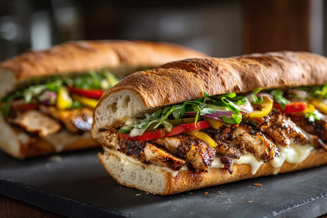 Ultimate Chicken Cheese Steak Sandwiches FlavorPacked Delight