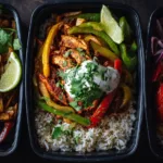 Chicken Fajita Meal Prep Bowls