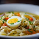 Hearty Chicken Noodle Soup with Egg Noodles Comfort Food Delight 4 Chicken Noodle Soup with Egg Noodles