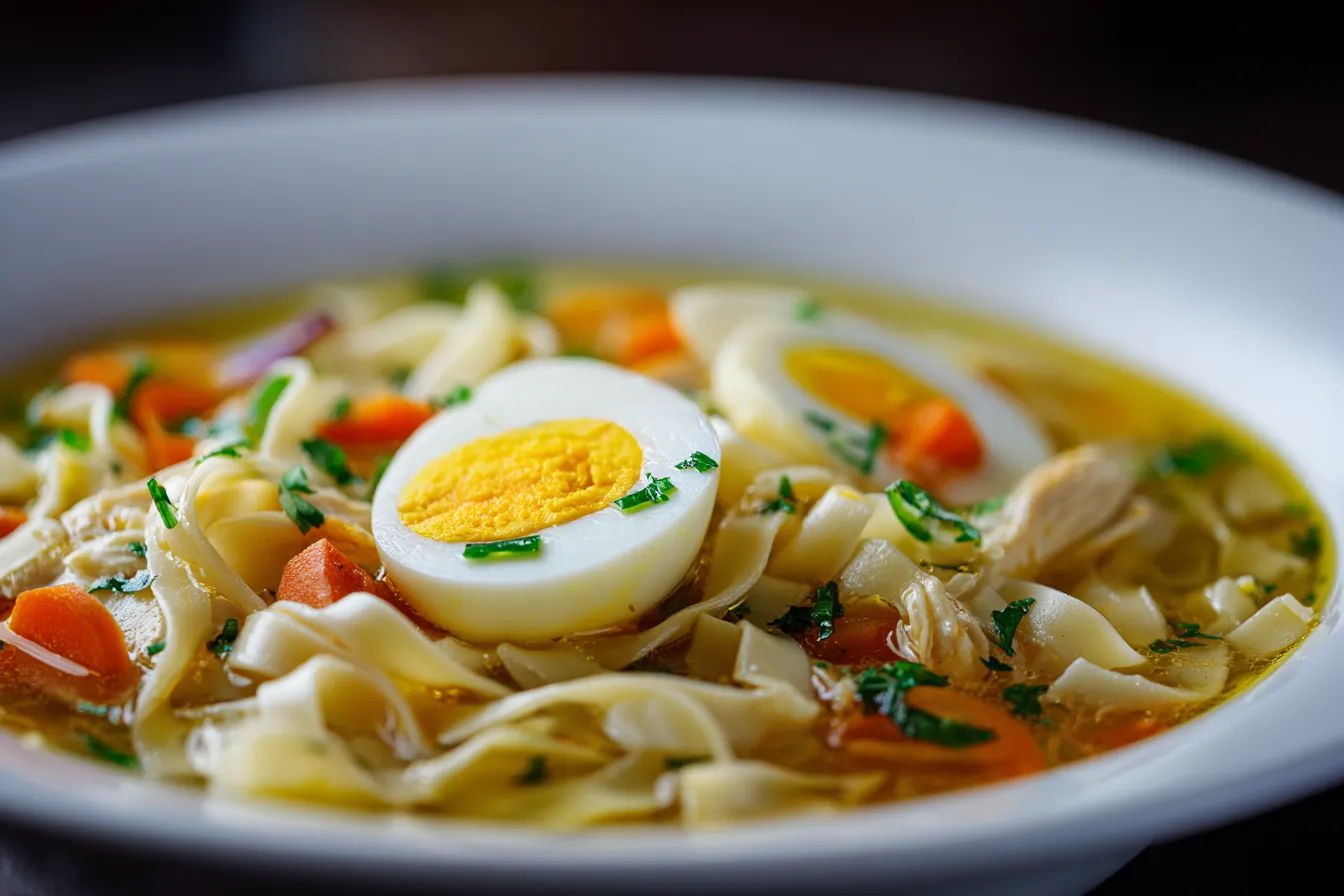 Chicken Noodle Soup with Egg Noodles