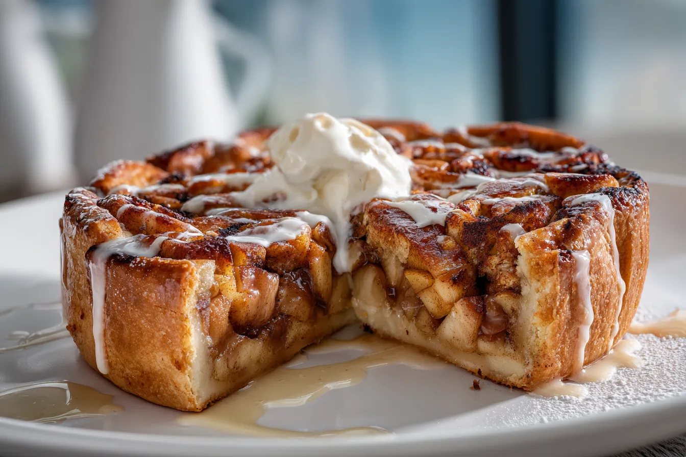 Delicious Cinnamon Roll Apple Pie Irresistible Dessert Delight 1 Cinnamon Roll Apple Pie upscaled 68e3939b49ecc