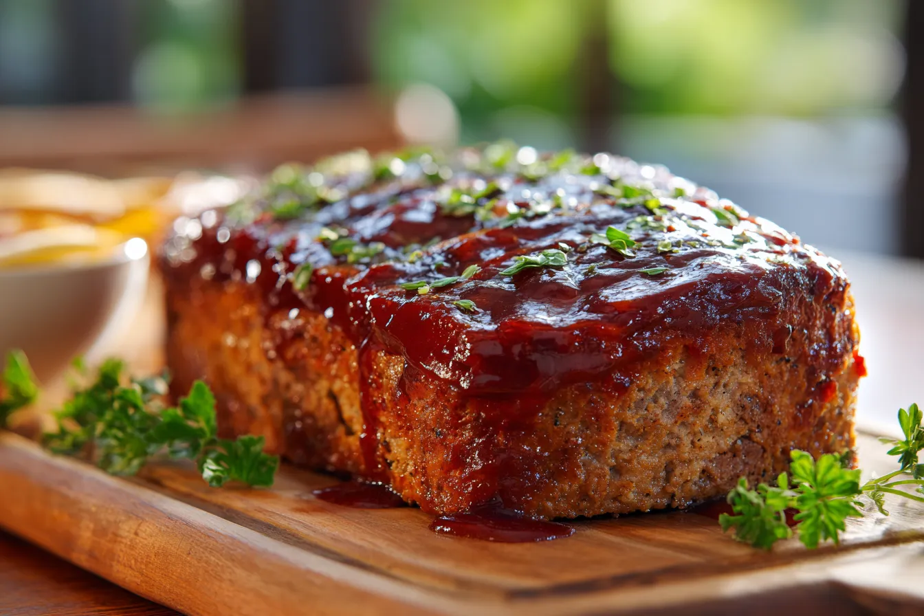 Classic Meatloaf Recipe with Sweet & Savory Glaze