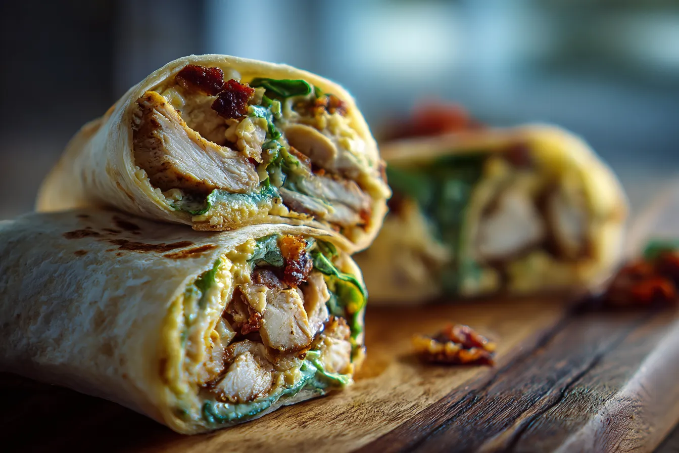 Irresistible Cheesy Garlic Chicken Wraps Cozy Recipe Delight