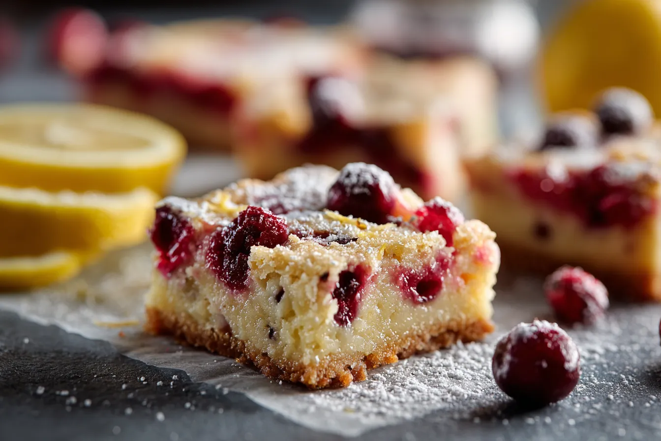 Irresistible Cranberry Lemon Bars Recipe Quick Delicious Treat 2 Cranberry Lemon Bars upscaled 68ef9a5d2855f