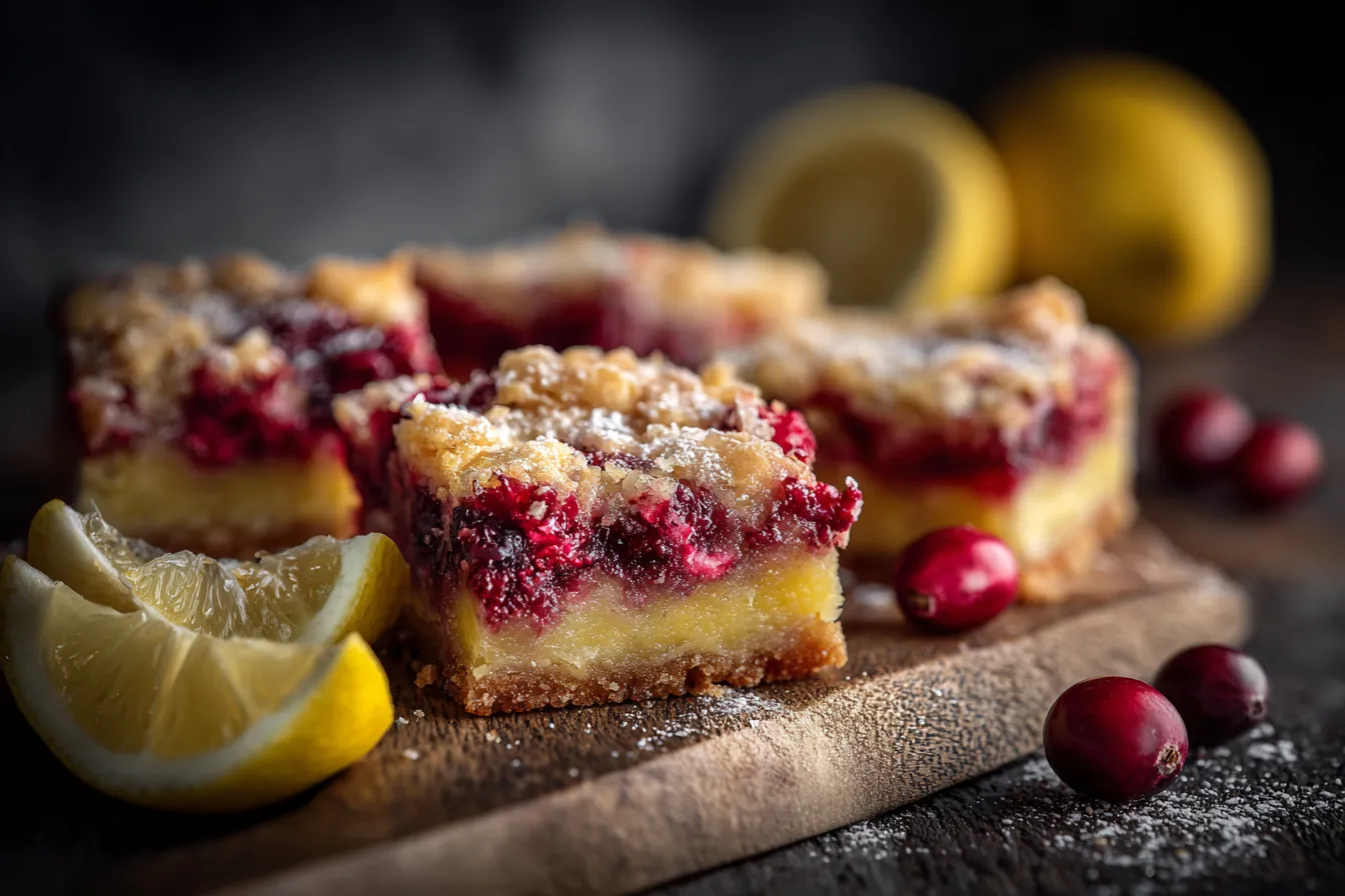 Irresistible Cranberry Lemon Bars Recipe Quick Delicious Treat 3 Cranberry Lemon Bars upscaled 68ef9bc39e850