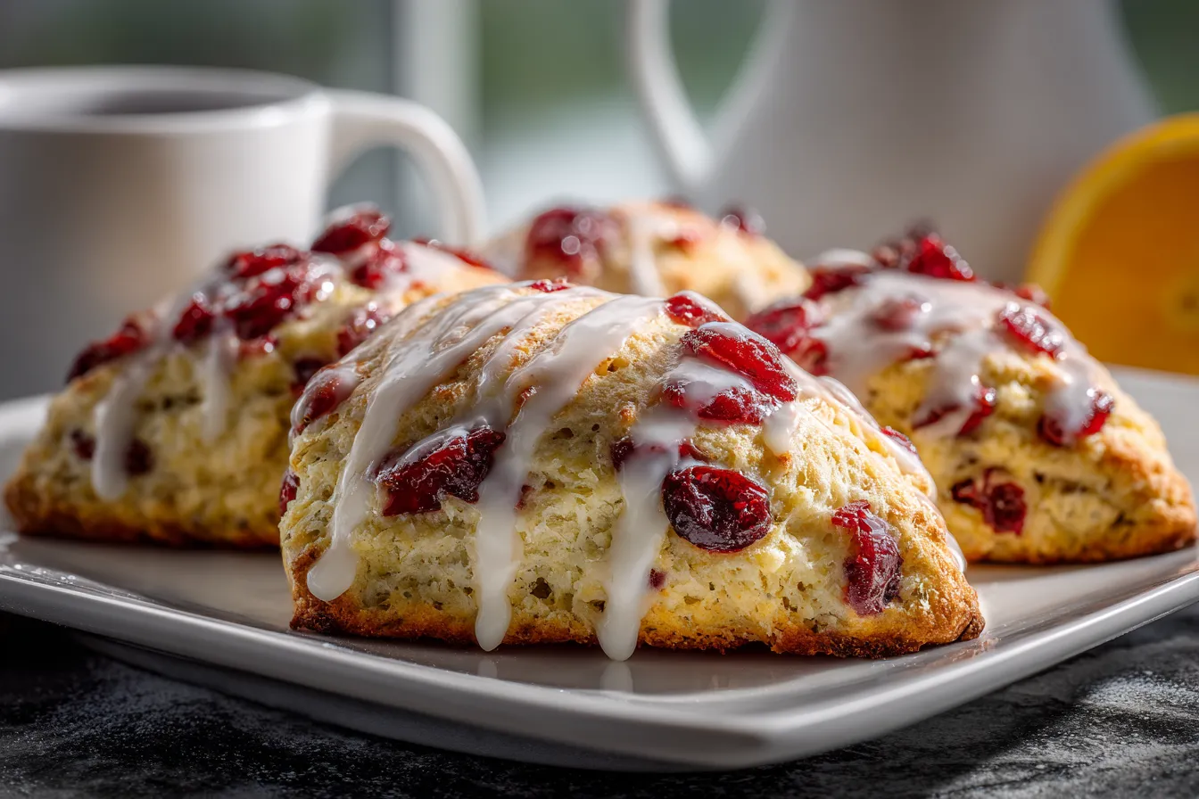 Irresistible Cranberry Orange Sour Cream Scones Recipe 4 Cranberry Orange Sour Cream upscaled 68f25272b5530