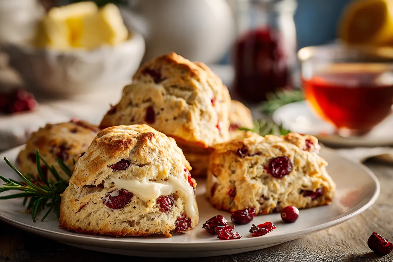 Irresistible Cranberry Orange Sour Cream Scones Recipe