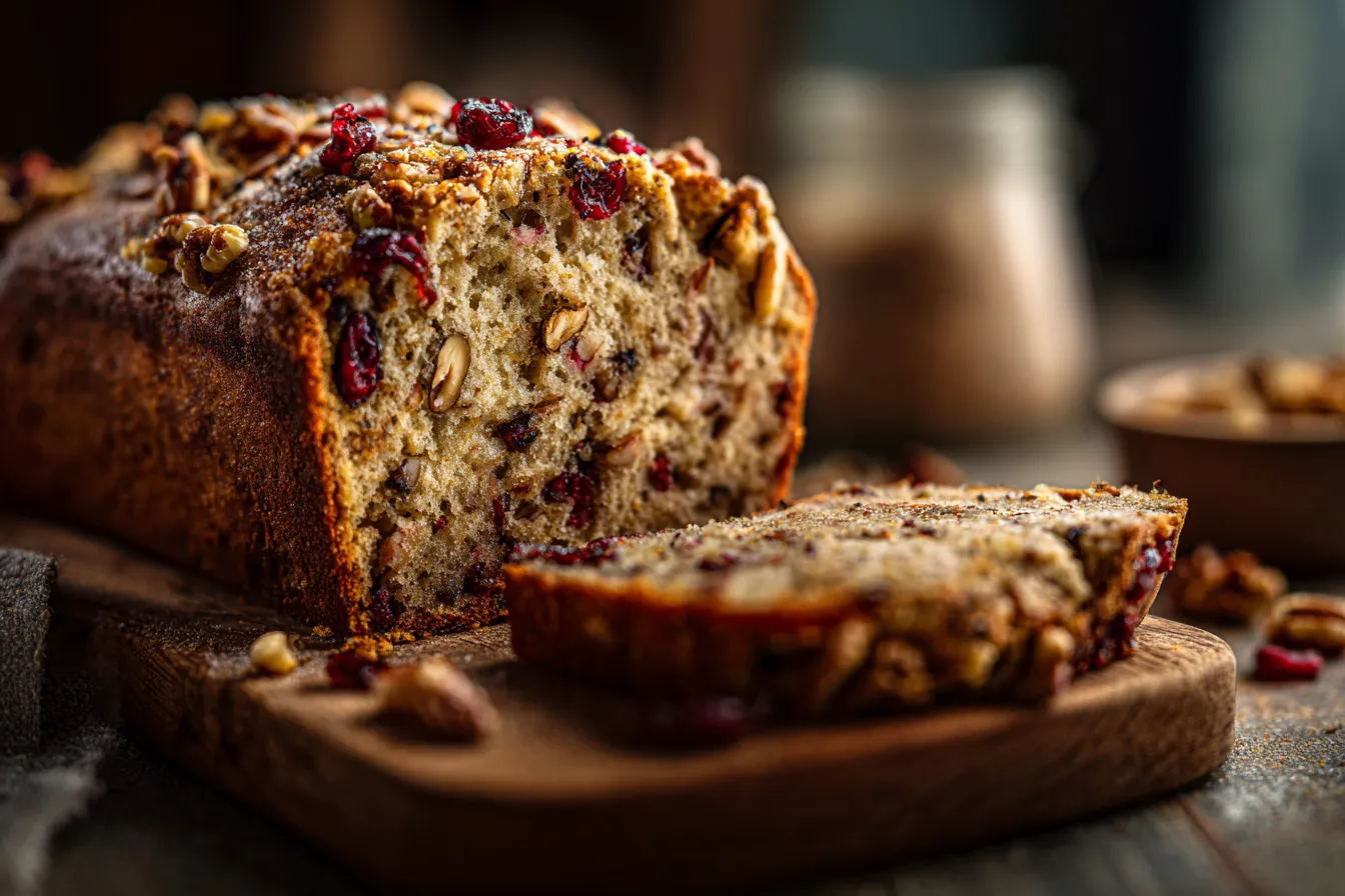 Irresistible Cranberry Walnut Bread Recipe for Perfect Mornings 1 Cranberry Walnut Bread upscaled 68f254cbe0cf8