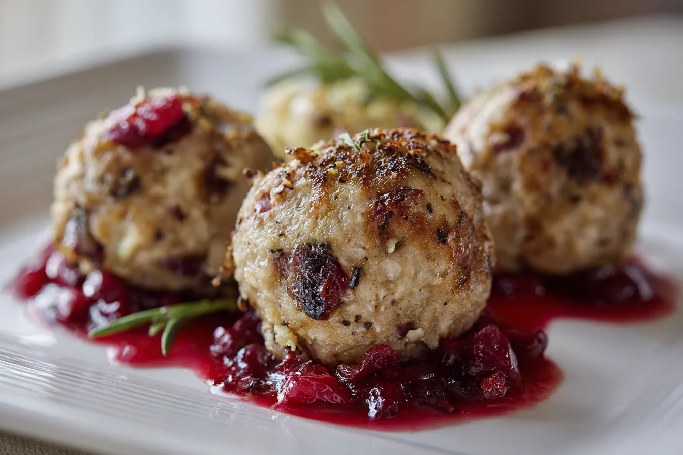 Savory Cranberry Turkey Stuffing Balls for Delectable Feasts 1 Cranberry Turkey Stuffing upscaled 68f22d6be9794