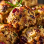 Irresistible Cranberry Turkey Stuffing Balls Recipe for All 5 Cranberry and Turkey Stuffing Balls