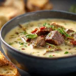 Creamy Philly Cheese Steak Soup