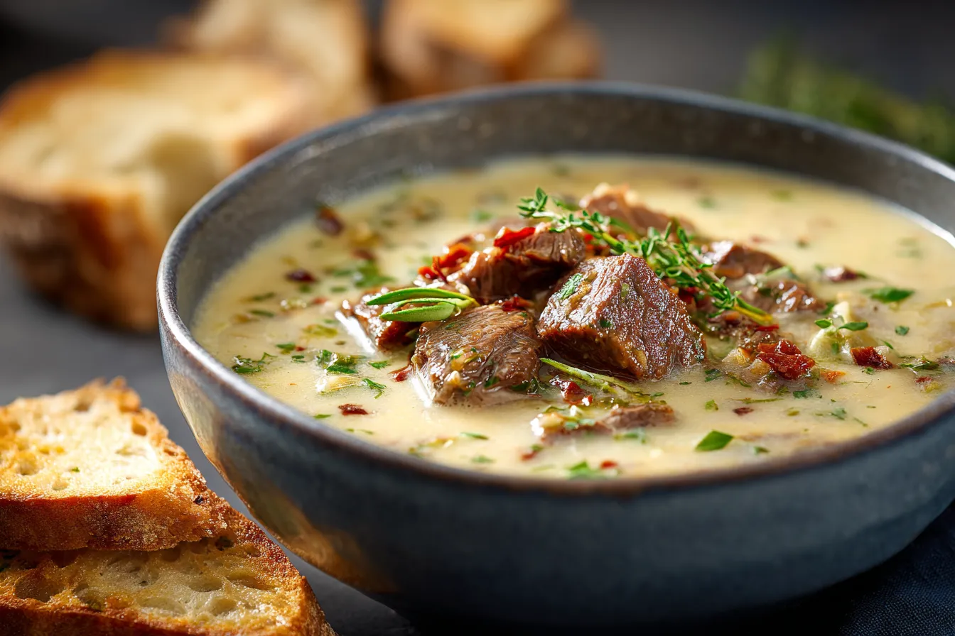 Irresistible Creamy Philly Cheese Steak Soup Recipe You Need