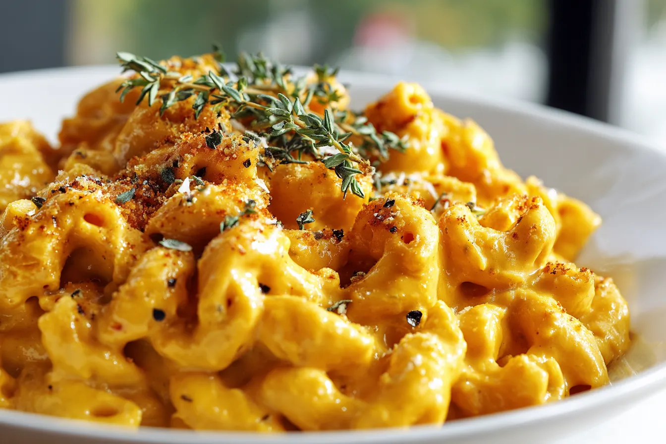 Irresistible Creamy Pumpkin Mac Cheese Fall Comfort Food 1 Creamy Pumpkin Mac upscaled 68e368b76b080