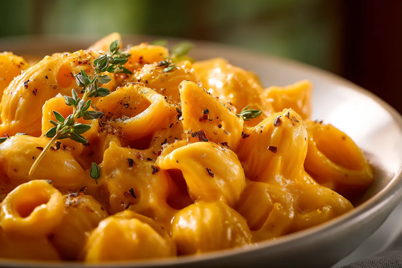 Irresistible Creamy Pumpkin Mac Cheese Fall Comfort Food 3 Creamy Pumpkin Mac upscaled 68e3692f5ce90
