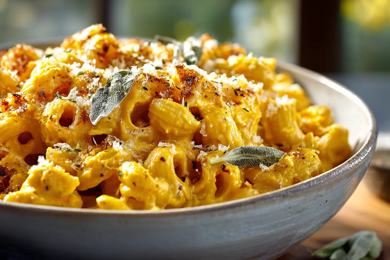 Irresistible Creamy Pumpkin Mac Cheese Fall Comfort Food 2 Creamy Pumpkin Mac upscaled 68e369a7ac43b